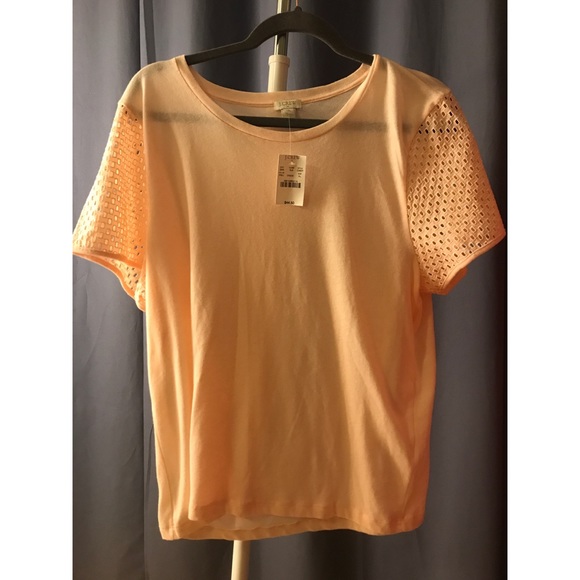 J. Crew Tops - NWT J. Crew Eyelet Baseball T-Shirt